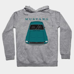 Ford Mustang Fastback 1968 - Aqua Hoodie